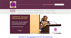 Desktop Screenshot of childbirthsurvivalinternational.org