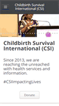 Mobile Screenshot of childbirthsurvivalinternational.org