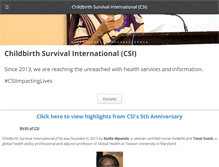 Tablet Screenshot of childbirthsurvivalinternational.org